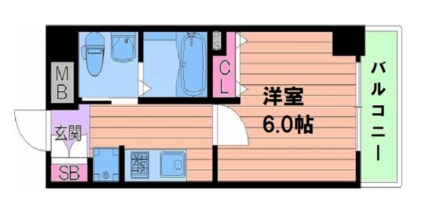 エステムコート難波サウスプレイスⅢラ・パークの物件間取画像